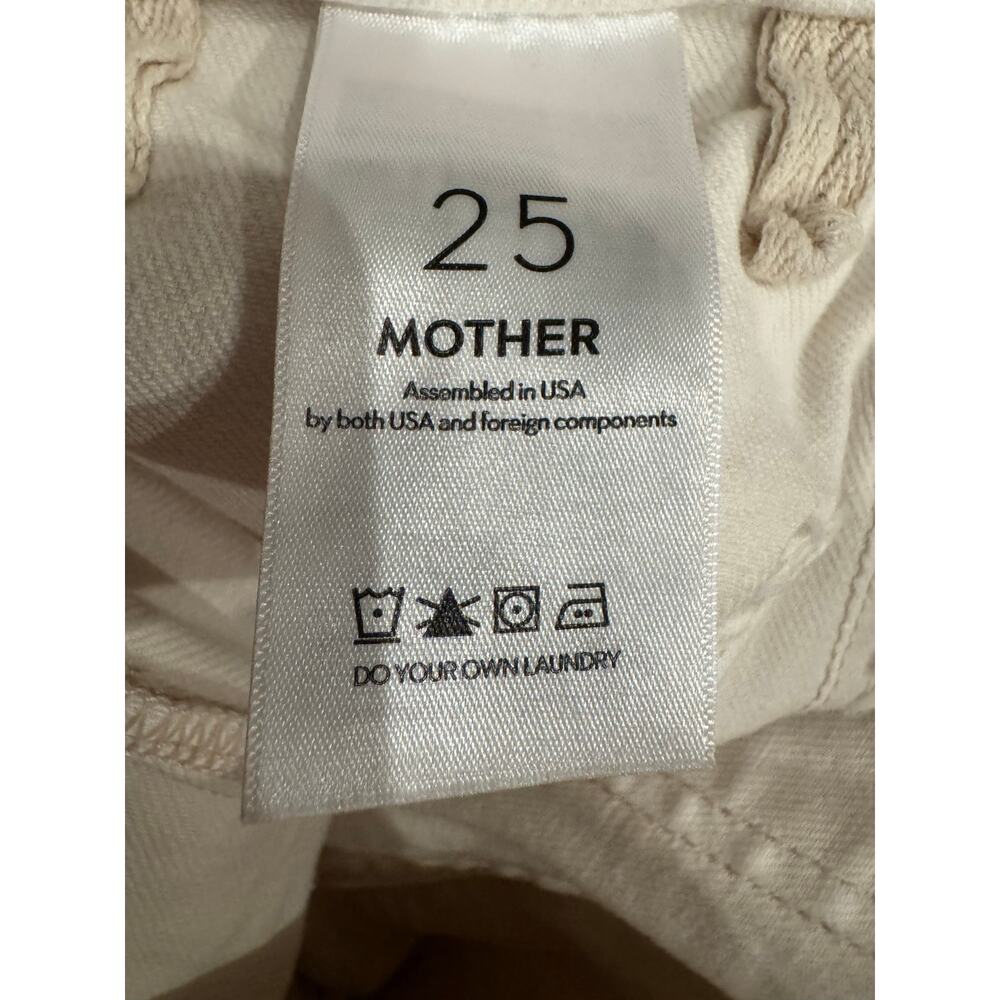 Mother Denim The Hustler Cream Puffs Jeans - Size 25 - Picture 10 of 11